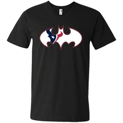 We Are The Houston Texans Batman Nfl Mashup Men V-Neck T-Shirt Men V-Neck T-Shirt - parenttees