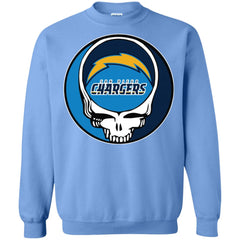 Los Angeles Chargers Grateful Dead Steal Your Face Football Nfl Shirts Crewneck Pullover Sweatshirt Crewneck Pullover Sweatshirt - parenttees