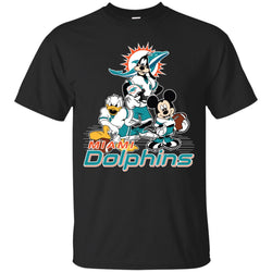 Mickey Mouse Miami Dolphins American Football Nfl Sports Shirt Men Cotton T-Shirt