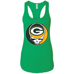 Green Bay Packer Grateful Dead Steal Your Face Football Nfl Shirts Women Tank Top