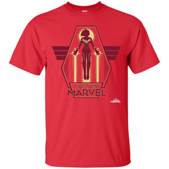 Captain Marvel Red Yellow Flight Powers Men Cotton T-Shirt Men Cotton T-Shirt - parenttees