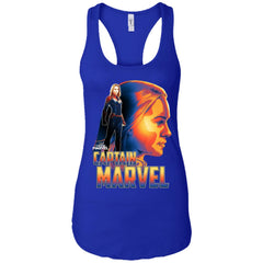 Captain Marvel Bold Sunset Portrait Women Tank Top Women Tank Top - parenttees