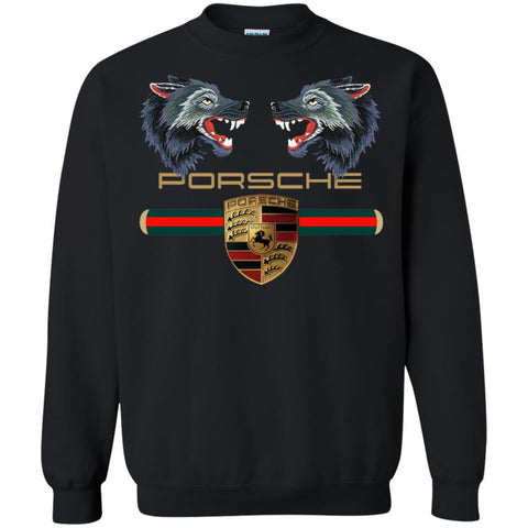 Trending Gucci Porsche Vip Shirt Crewneck Pullover Sweatshirt Black / S Crewneck Pullover Sweatshirt - parenttees