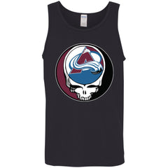 Colorado Avalanche Grateful Dead Steal Your Face Hockey Nhl Shirts Men Cotton Tank Men Cotton Tank - parenttees