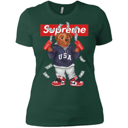 Supreme Bear Hot Trending T-shirt Women Cotton T-Shirt