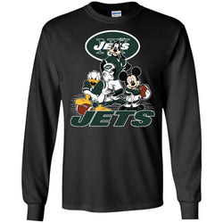 Mickey Mouse New York Jets American Football Nfl Sports Shirt Men Long Sleeve Shirt