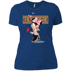 Minnie Mouse Love Couple T-shirt Valentine's Day T-shirt Women Cotton T-Shirt Women Cotton T-Shirt - parenttees