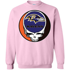 Baltimore Ravens Grateful Dead Steal Your Face Football Nfl Shirts Crewneck Pullover Sweatshirt Crewneck Pullover Sweatshirt - parenttees