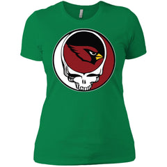 Arizona Cardinals Grateful Dead Steal Your Face Football Nfl Shirts Women Cotton T-Shirt Women Cotton T-Shirt - parenttees