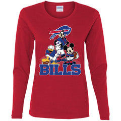 Mickey Mouse Buffalo Bills American Football Nfl Sports Shirt Women Long Sleeve Shirt Women Long Sleeve Shirt - parenttees