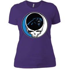 Carolina Panthers Grateful Dead Steal Your Face Football Nfl Shirts Women Cotton T-Shirt Women Cotton T-Shirt - parenttees