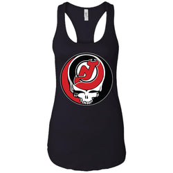 New Jersey Devils Grateful Dead Steal Your Face Hockey Nhl Shirts Women Tank Top