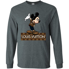 Louis Vuitton Mickey T-shirt Men Long Sleeve Shirt Men Long Sleeve Shirt - parenttees