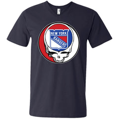 New York Rangers Grateful Dead Steal Your Face Hockey Nhl Shirts Men V-Neck T-Shirt Men V-Neck T-Shirt - parenttees