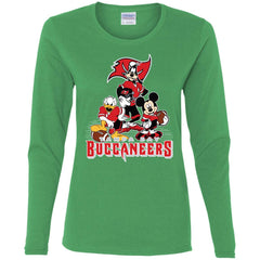 Mickey Mouse Tampa Bay Buccaneers American Football Nfl Sports Shirt Women Long Sleeve Shirt Women Long Sleeve Shirt - parenttees