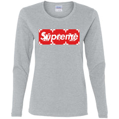 Louis Vuitton Box Supreme T-shirt Women Long Sleeve Shirt Women Long Sleeve Shirt - parenttees