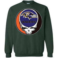 Baltimore Ravens Grateful Dead Steal Your Face Football Nfl Shirts Crewneck Pullover Sweatshirt Crewneck Pullover Sweatshirt - parenttees