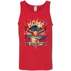 Captain Marvel Home Is What We Fight For Men Cotton Tank Men Cotton Tank - parenttees