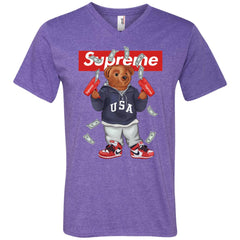 Supreme Bear Hot Trending T-shirt Men V-Neck T-Shirt Men V-Neck T-Shirt - parenttees