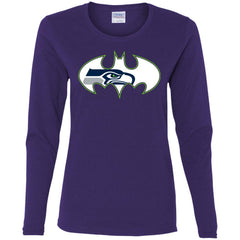 We Are The Seattle Seahawks Batman Nfl Mashup Women Long Sleeve Shirt Women Long Sleeve Shirt - parenttees