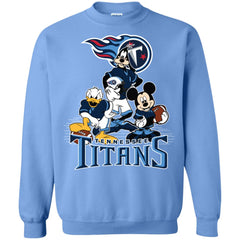 Mickey Mouse Tennessee Titans American Football Nfl Sports Shirt Crewneck Pullover Sweatshirt Crewneck Pullover Sweatshirt - parenttees