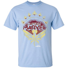 Captain Marvel Yellow Red Plane Flight Logo Men Cotton T-Shirt Men Cotton T-Shirt - parenttees