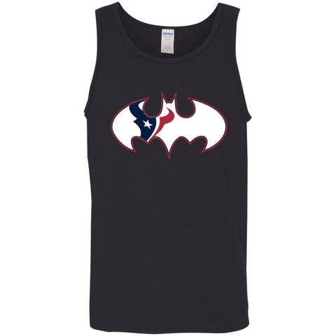 We Are The Houston Texans Batman Nfl Mashup Men Cotton Tank Black / X-Small Men Cotton Tank - parenttees