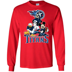 Mickey Mouse Tennessee Titans American Football Nfl Sports Shirt Men Long Sleeve Shirt Men Long Sleeve Shirt - parenttees