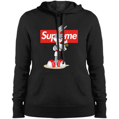 Supreme Rabbit Smoking T-shirt Women Hooded Sweatshirt Women Hooded Sweatshirt - parenttees