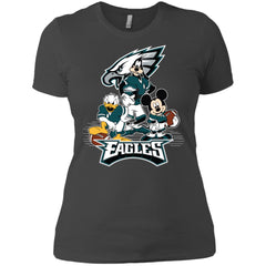 Mickey Mouse Philadelphia Eagle American Football Nfl Sports Shirt Women Cotton T-Shirt Women Cotton T-Shirt - parenttees