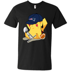 Nfl - New England Patriots Pikachu Super Bowl 2019 Football Men V-Neck T-Shirt Men V-Neck T-Shirt - parenttees