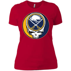 Buffalo Sabres Grateful Dead Steal Your Face Hockey Nhl Shirts Women Cotton T-Shirt Women Cotton T-Shirt - parenttees