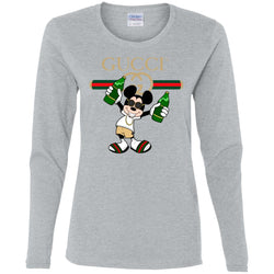 Gucci Mickey Mouse Top Trending T-shirt Women Long Sleeve Shirt