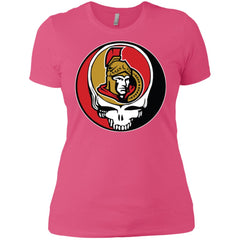 Ottawa Senators Grateful Dead Steal Your Face Hockey Nhl Shirts Women Cotton T-Shirt Women Cotton T-Shirt - parenttees