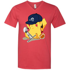 Nfl – Los Angeles Rams Pikachu Super Bowl 2019 Football Men V-Neck T-Shirt Men V-Neck T-Shirt - parenttees