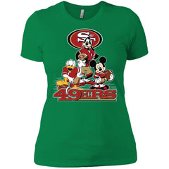 Mickey Mouse San Francisco 49ers American Football Nfl Sports Shirt Women Cotton T-Shirt Women Cotton T-Shirt - parenttees