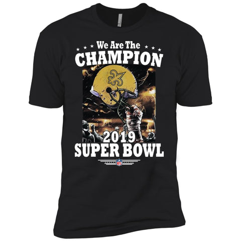 Nfl – New Orleans Saints We Are The Champion 2019 Super Bowl Football Men Short Sleeve T-Shirt Black / X-Small Men Short Sleeve T-Shirt - parenttees