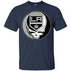 Los Angeles Kings Grateful Dead Steal Your Face Hockey Nhl Shirts Men Cotton T-Shirt Men Cotton T-Shirt - parenttees