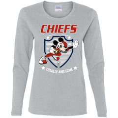 Nfl – Kansas City Chiefs Totally Awesome Mickey Mouse Super Bowl 2019 Football Women Long Sleeve Shirt Women Long Sleeve Shirt - parenttees