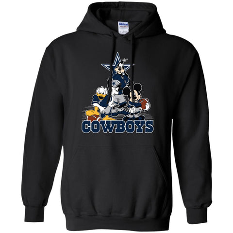 Mickey Mouse Dallas Cowboys American Football Nfl Sports Shirt Pullover Hoodie Sweatshirt Black / S Pullover Hoodie Sweatshirt - parenttees