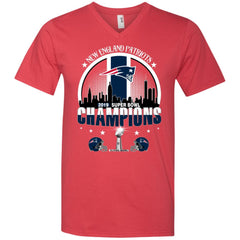 Nfl – New England Patriots 2019 Super Bowl Champions Football Men V-Neck T-Shirt Men V-Neck T-Shirt - parenttees