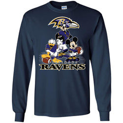 Mickey Mouse Baltimore Ravens American Football Nfl Sports Shirt Men Long Sleeve Shirt