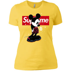 Supreme Mickey Babe Cute Love T-shirt Women Cotton T-Shirt Women Cotton T-Shirt - parenttees