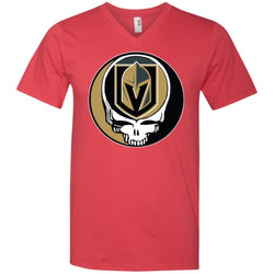 Vegas Golden Knights Grateful Dead Steal Your Face Hockey Nhl Shirts Men V-Neck T-Shirt