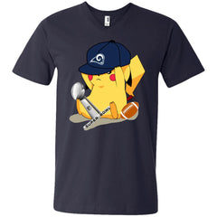 Nfl – Los Angeles Rams Pikachu Super Bowl 2019 Football Men V-Neck T-Shirt Men V-Neck T-Shirt - parenttees