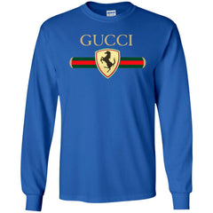 Gucci Ferrari T-shirt Men Long Sleeve Shirt Men Long Sleeve Shirt - parenttees