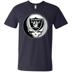 Oakland Raiders Grateful Dead Steal Your Face Football Nfl Shirts Men V-Neck T-Shirt Men V-Neck T-Shirt - parenttees