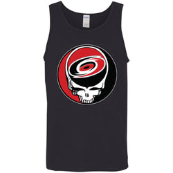 Carolina Hurricanes Grateful Dead Steal Your Face Hockey Nhl Shirts Men Cotton Tank