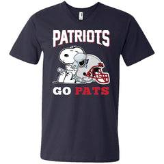 Go Pats - New England Patriots Super Bowl 2019 Snoopy Football Nfl Men V-Neck T-Shirt Men V-Neck T-Shirt - parenttees