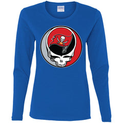 Tampa Bay Buccaneers Grateful Dead Steal Your Face Football Nfl Shirts Women Long Sleeve Shirt Women Long Sleeve Shirt - parenttees